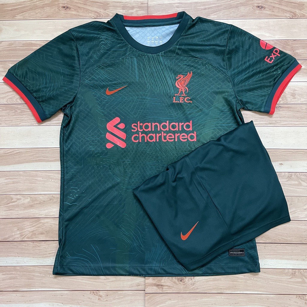 Áo Bóng Đá CLB Liverpool, Áo Đá Banh Liver 2022/2023 - Chuẩn Mẫu Thi Đấu - Vải Polyester Gai Thái