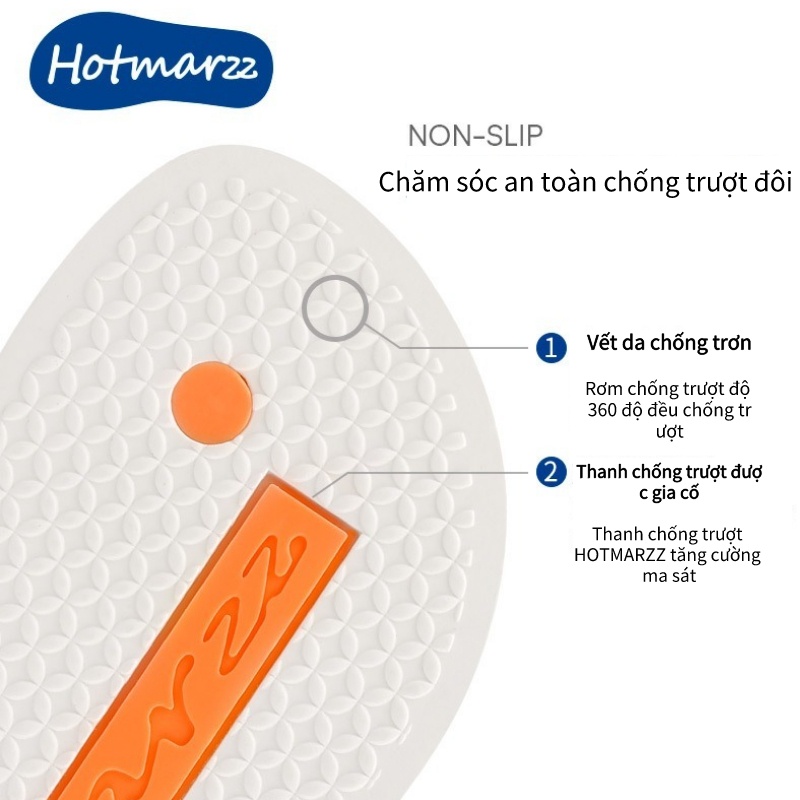 Hotmarzz Dép Tông PVC Không Trơn Trượt HM0853