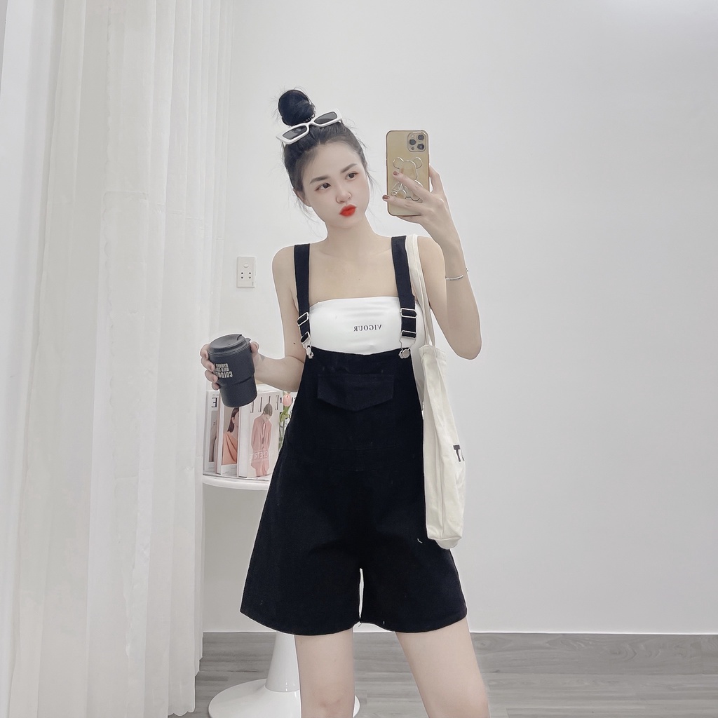 Yếm short kaki túi nắp 3M phong cách năng động trẻ trung CHIBEST KYB102