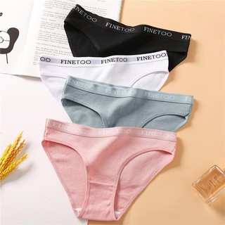 Set 3 quần lót Allofme 3920 vải cotton gợi cảm cho nữ
