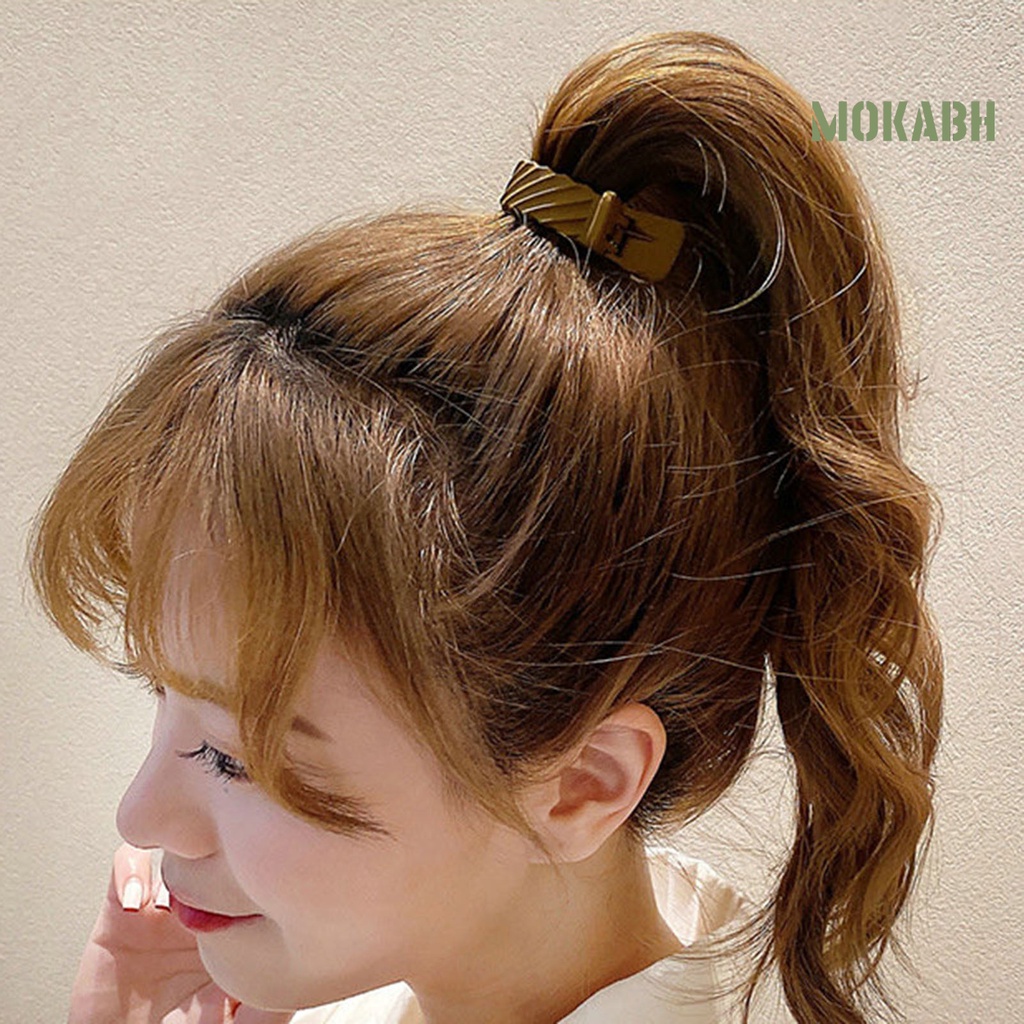 Kẹp Tóc Màu Trơn Chống Trượt Ổn Định Thời Trang Cho Nữ