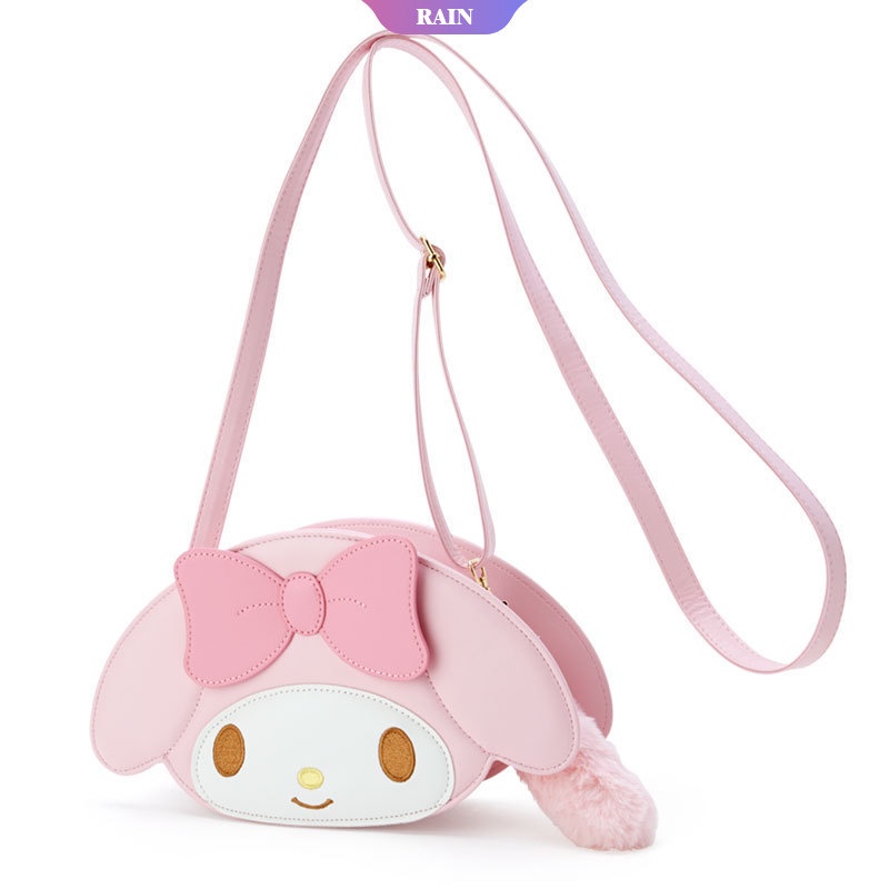 Túi Xách Da PU Hình Hoạt Hình Hello Kitty Cinnamoroll Kuromi My Melody Cho Nữ