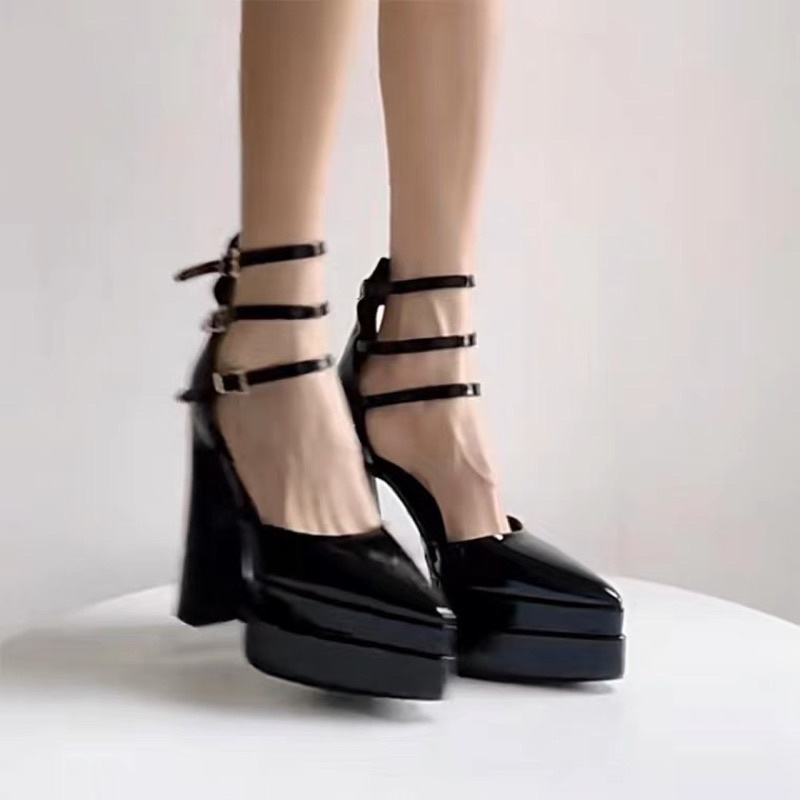 GIÀY CAO GÓT G27 MŨI NHỌN QCCC PLATFORM ĐẾ CAO 15CM