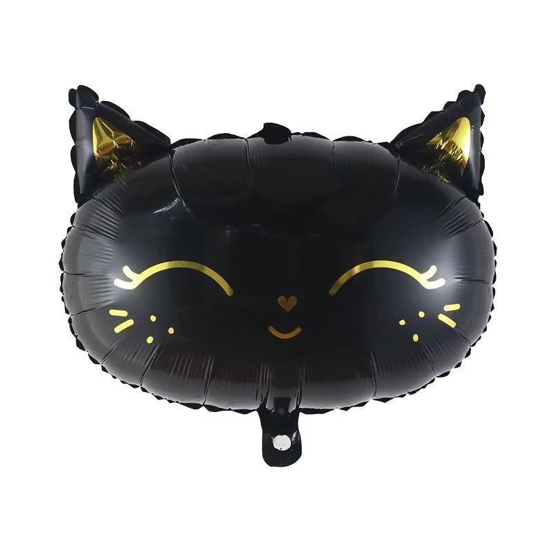 1 Bong Bóng Lá Nhôm 47 * 44cm Hình Mèo Và Vương Miện Trang Trí Tiệc Sinh Nhật / Nhà Tắm Cho Bé Gái