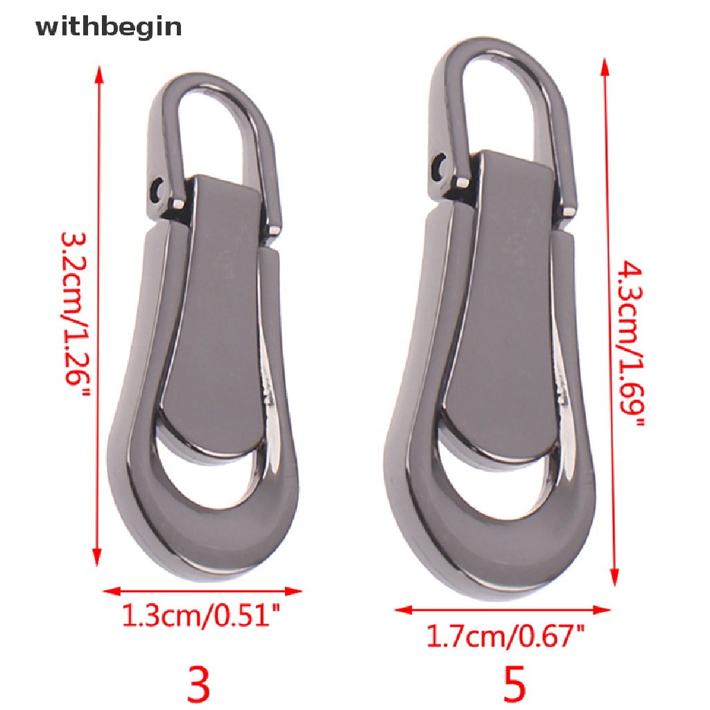 Bộ 5 Dụng Cụ May Vá DIY Với Đầu Khóa Kéo Kim Loại Có Thể Tháo Rời