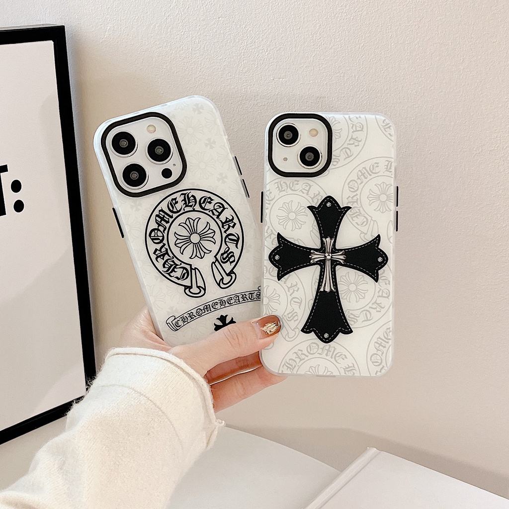 Ốp Điện Thoại Nhựa pvc In Hình logo Chrome Hearts Iphone 11 11 Promax 12 12 Pro 12 Promax 13 13 Pro 13 Promax 14 14 Plus 14 Pro 14 Promax