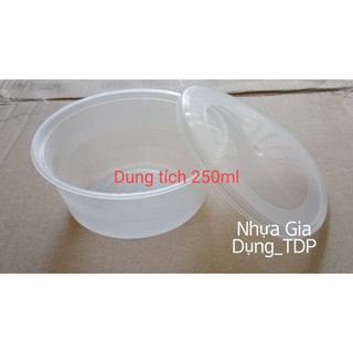 Lốc 50 thố chè 250ml nhựa pp