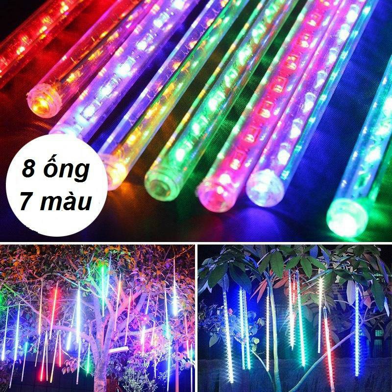 Đèn led sao băng 8 thanh đuổi - nháy đuổi - 1 chiều - 2 chiều - đèn led dây trang trí ngoài trời 2022