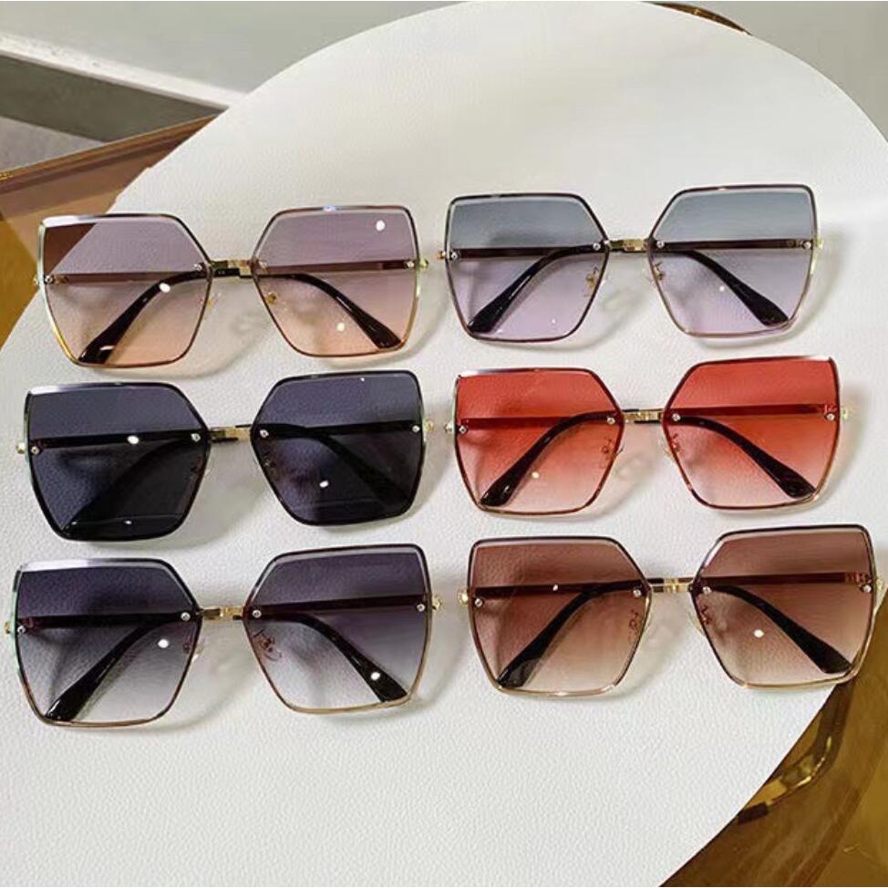 Kilii Kính Mát Gọng Vuông Phong Cách Vintage Thời Trang