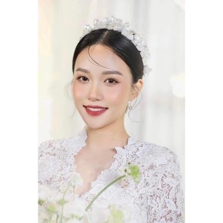 Set bờm xà cừ kèm khuyên