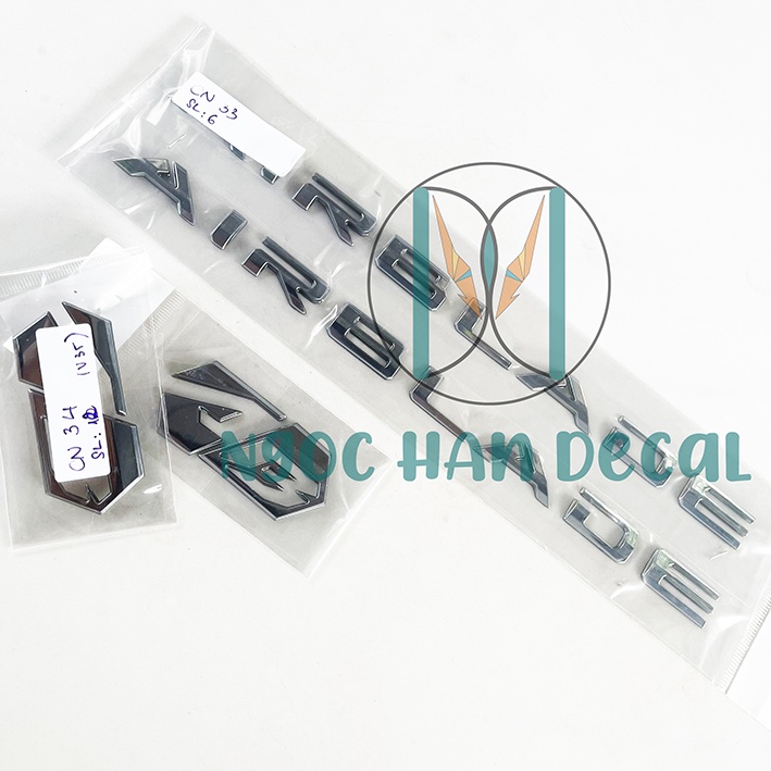 TEM CHỮ NỔI AIR BLADE 2020 MÀU BẠC HÀNG NHẬP THÁI LOẠI 1 - CN33