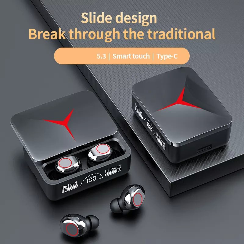 ❤️❤️Tai Nghe Gaming Không Dây Bluetooth M90 Pro, Nắp Trượt, Pin 4h, Âm Thanh To Rõ, Kiêm Sạc Dự Phòng, Độ Trễ Thấp❤️❤️❤️