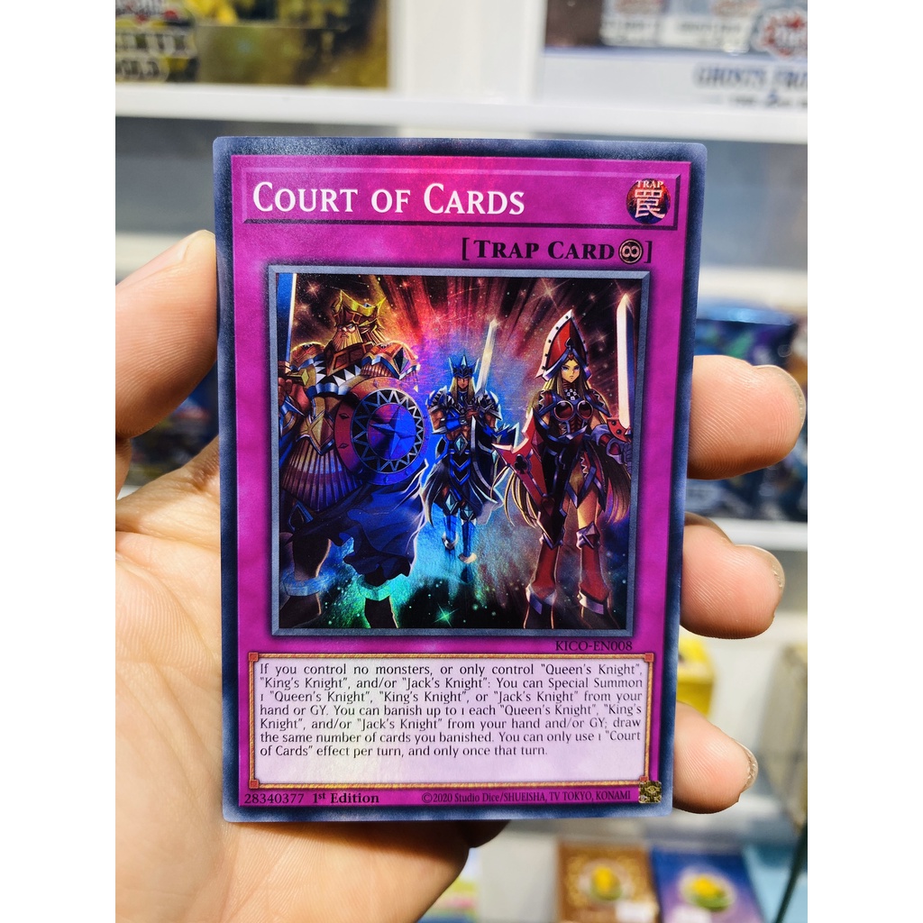 Thẻ bài YugiOh! Mã KICO-EN008 - Court of Cards - Super Rare - 1st Edition