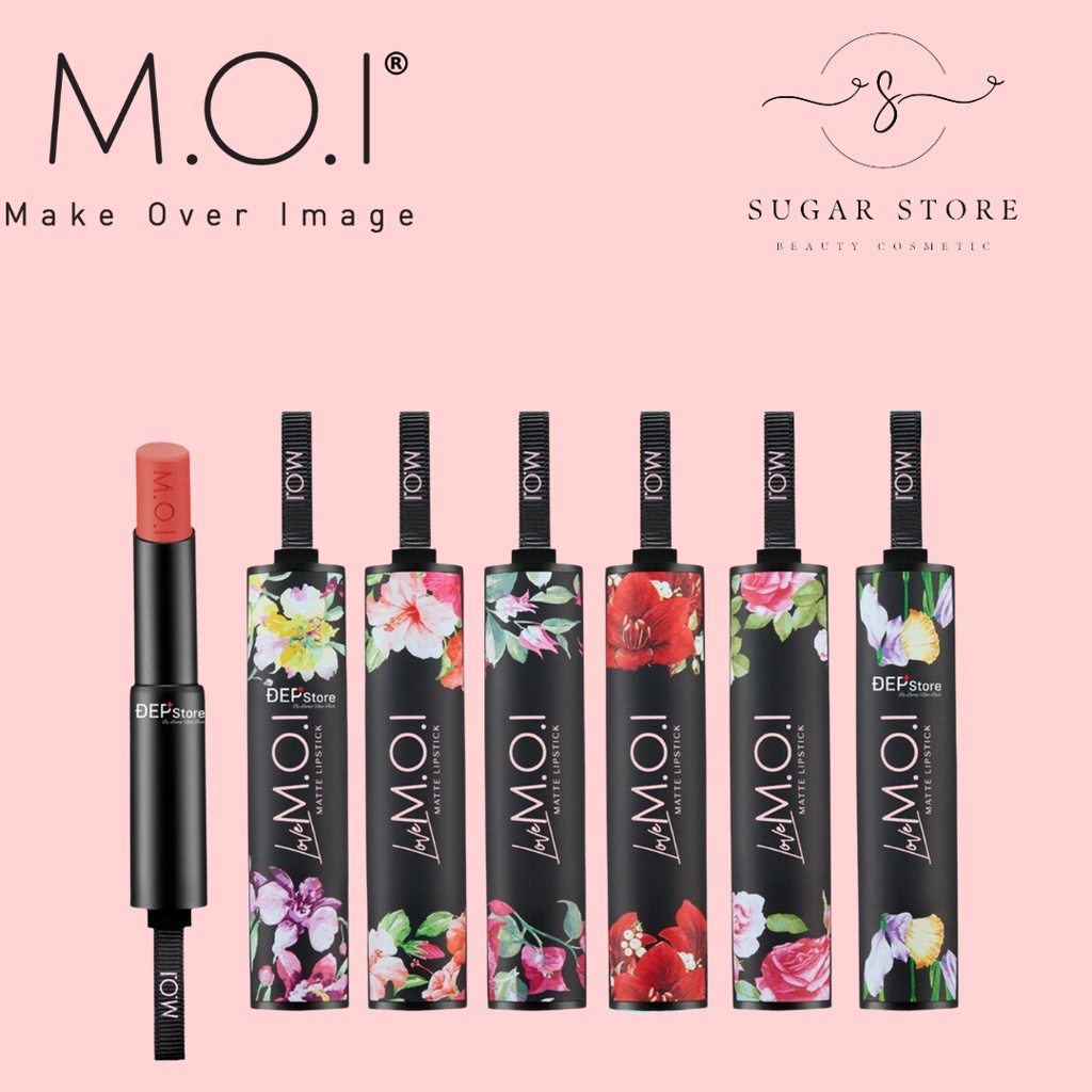 Son Môi Lì Love M.O.I Cosmetics dưỡng ẩm sâu giúp môi mềm mượt, bám màu 6-8 tiếng 4g