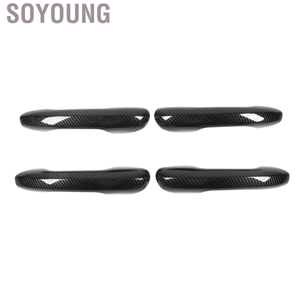 Soyoung Car Exterior Door Handle Cover Carbon Fiber Style Replacement for Mercedes‑Benz C‑class W206 2022 and Up