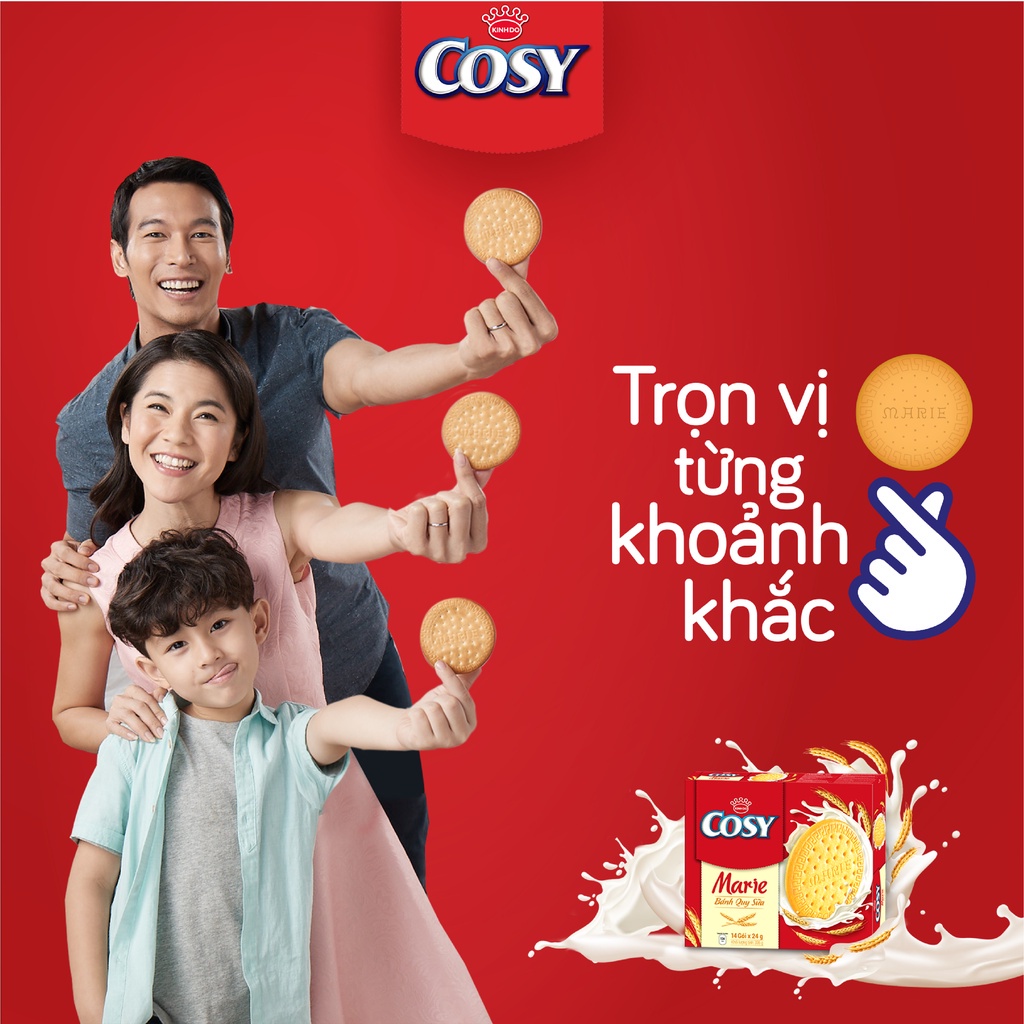 Bánh Quy Cosy Kinh Đô - Bánh Quy Sữa Cosy Marie/Bánh Quy Hạt - Sôcôla Yến Mạch Cosy Wonderfulls