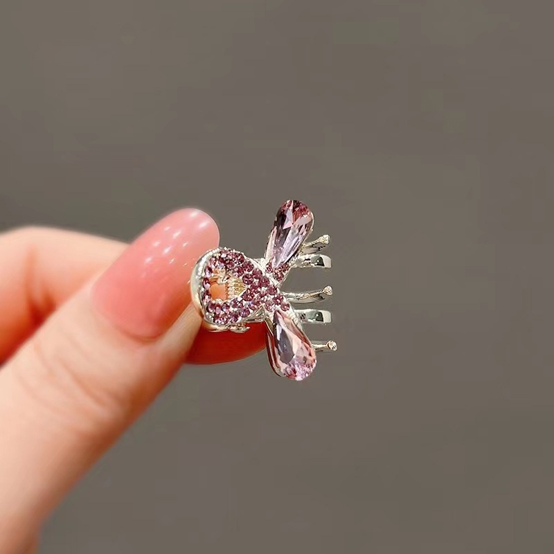 Kẹp Tóc Đính Đá Hình Hoa Anh Đào Dễ Thương