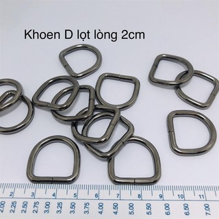 2 chiếc khoen D thường làm túi ví