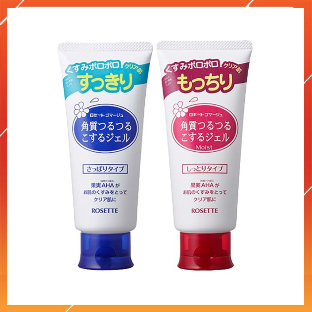 Gel tẩy tế bào chết dành cho da dầu, da mụn, da khô và mọi loại da Rosette peeling gel 120g