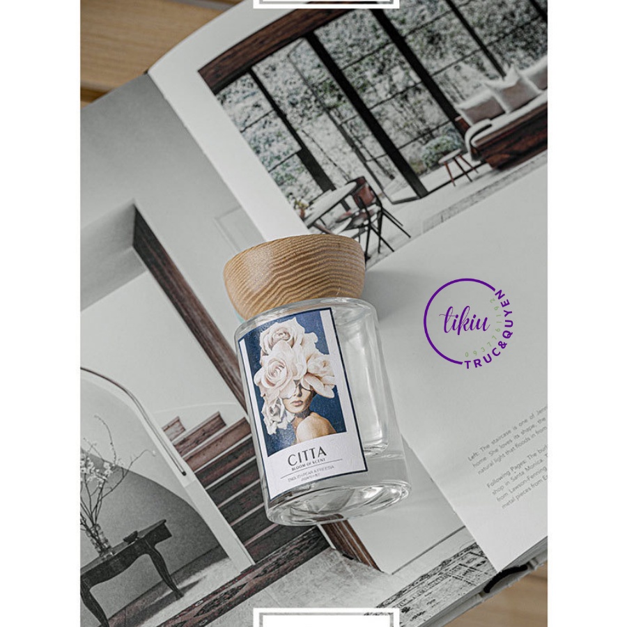 Tinh Dầu Thơm Phòng CITTA Nước Hoa Thiên Nhiên Cao Cấp Khử Mùi TIKIU 3 Tầng Hương Cô Gái LACEY LADY 100ml