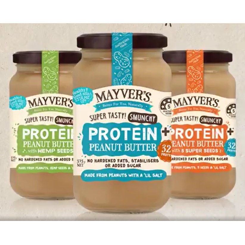 Bơ hạt hữu cơ Mayver's Tahini/ Almond spread/ Peanut Butter Protein
