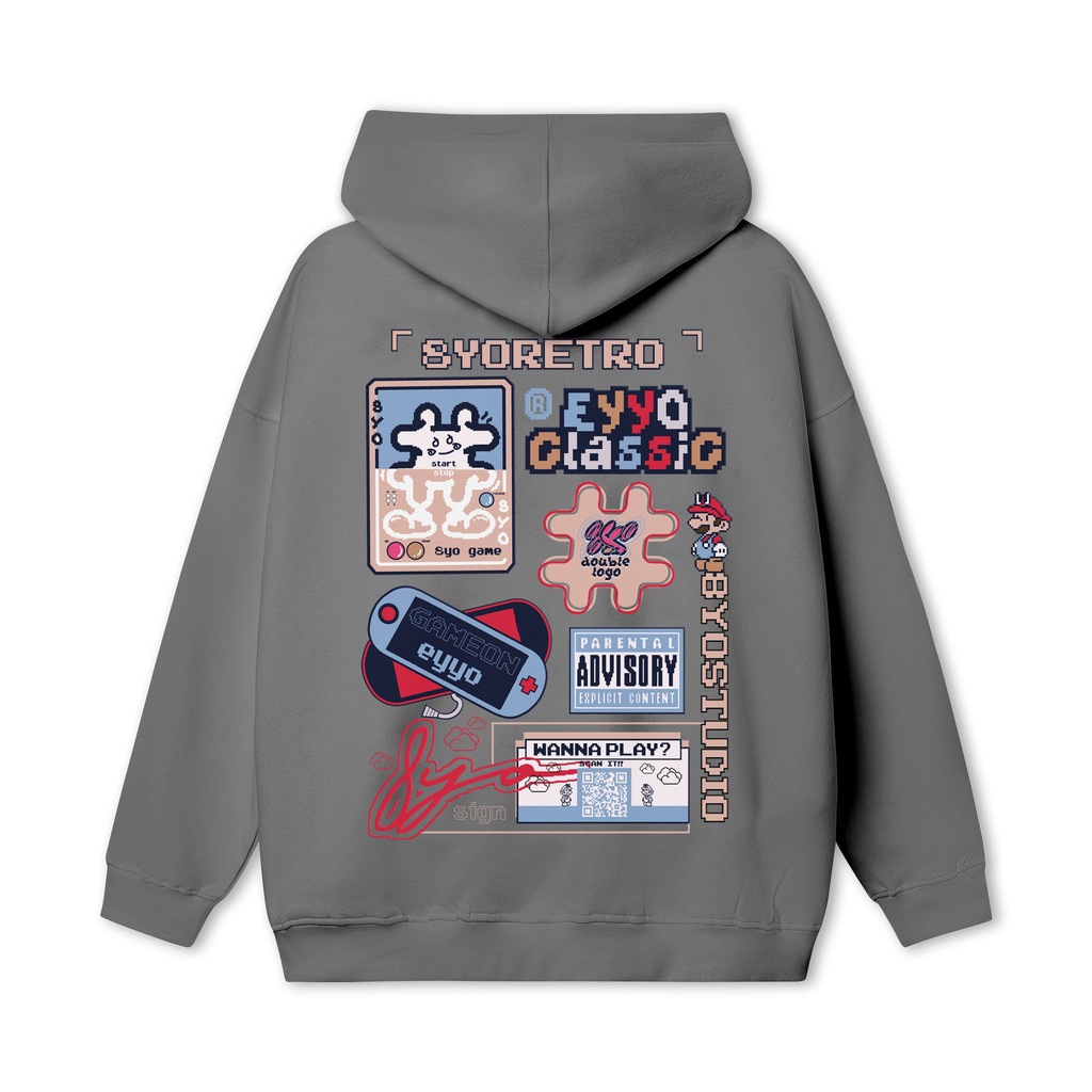 Áo Hoodie 8YO cao cấp Retro Classic 3 Màu Localbrand