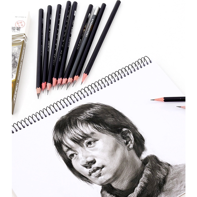 Bút Chì Than 2H-14B Chuyên Dụng Cho Học Sinh