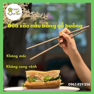 1 đôi đũa xào nấu đũa buông sóng lá Bình Thuận không mốc cực bền