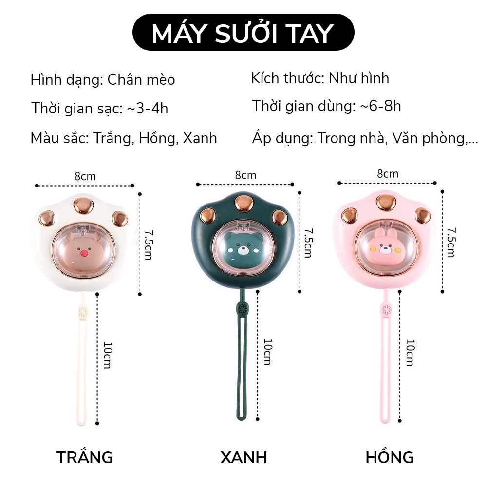 Máy sưởi mini cầm tay đa năng nhỏ gọn bỏ túi hình mèo dễ thương - VS390