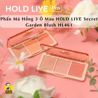 Phấn Má Hồng 3 Ô Màu HOLD LIVE Secret Garden Blush HL461