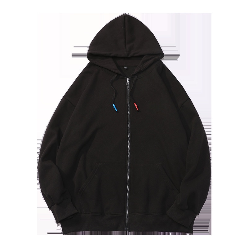 Áo khoác Hoodie Nam Nữ form rộng - Basic Oversize Zip-Up Hoodie