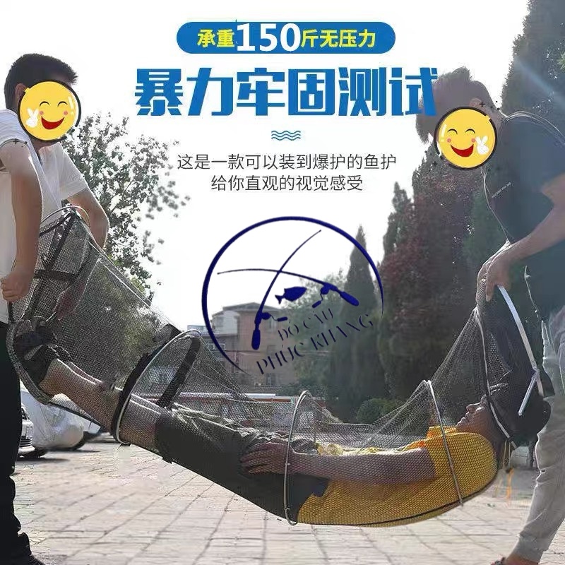 Rọng Cá Khung Kim Loại - Mắt lưới Cao su Co giãn siêu bền