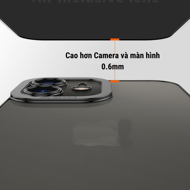 Ốp lưng trong suốt màu bạc vàng Gold Silver sang trọng X/Xs/11/11pro/11promax/12/12pro/12promax/13/13p/13pm BenZ Store