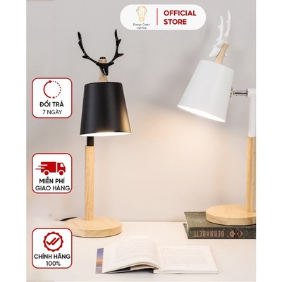 Đèn Bàn Sừng Hươu DB-3041 Kiểu Dáng Sang Trọng - 2 Màu Thanh Lịch - Bảo Hành 12 Tháng
