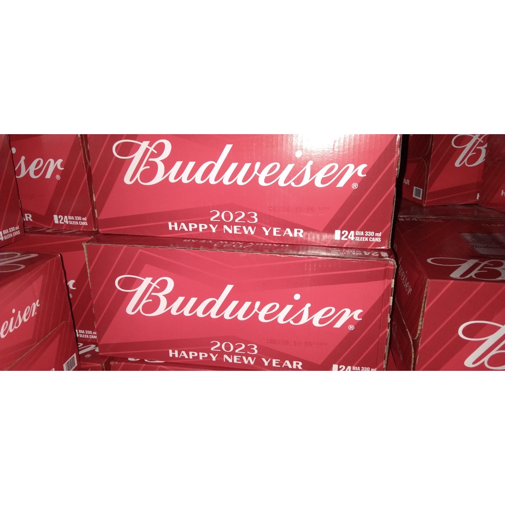 Thùng 24 lon bia Budweiser 330ml