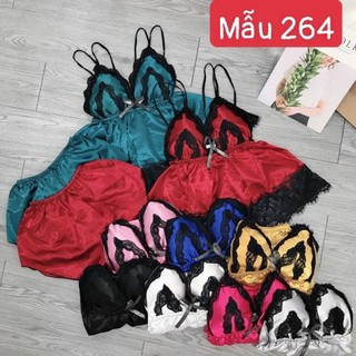 sét đồ ngủ phi bóng áo đệm mút ngực mã 264