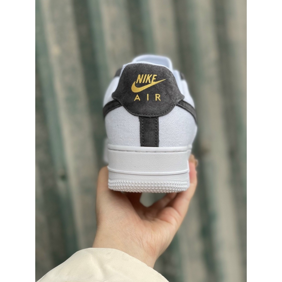 🍁 Giày af1 thể thao nam nữ sneaker_nike air force 1 bản da lộn ,Xám Trắng bản hót full box bill