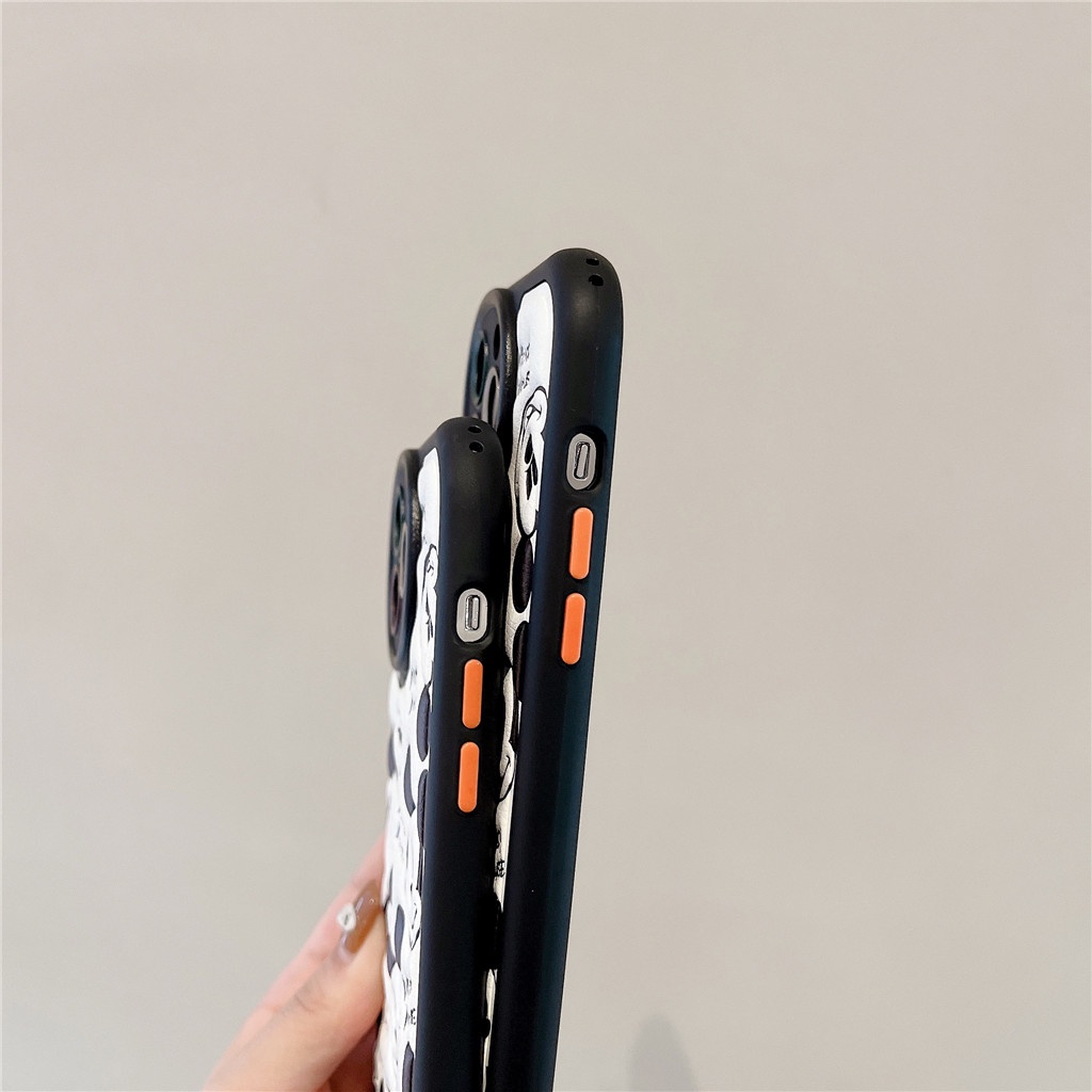 Ốp Điện Thoại Da Viền tpu Dẻo In Họa Tiết Hoạt Hình Góc Tròn Cho iphone 15 pro max 14 pro max 13 pro max 12 pro max
