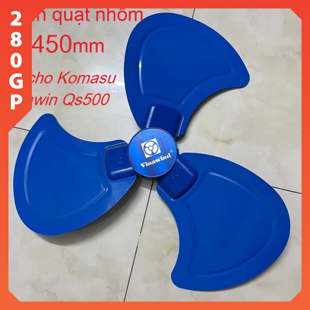 cánh quạt nhôm Điện cơ Vinawin lắp Komasu BS45TN, BS50 quạt sàn chân quỳ quạt cây công nghiệp