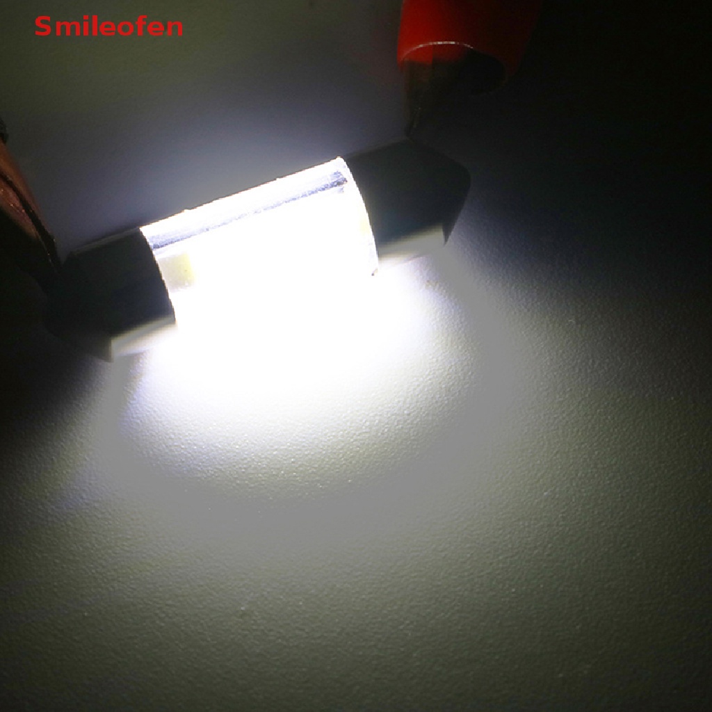 1 Bóng Đèn LED 31MM 36MM 39MM 41MM DC 12V Ánh Sáng Trắng Ấm Dành Cho Ô Tô