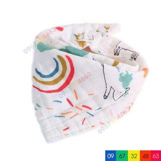 1 c yếm cúc bấm xô nhăn 6 lớp cho bé