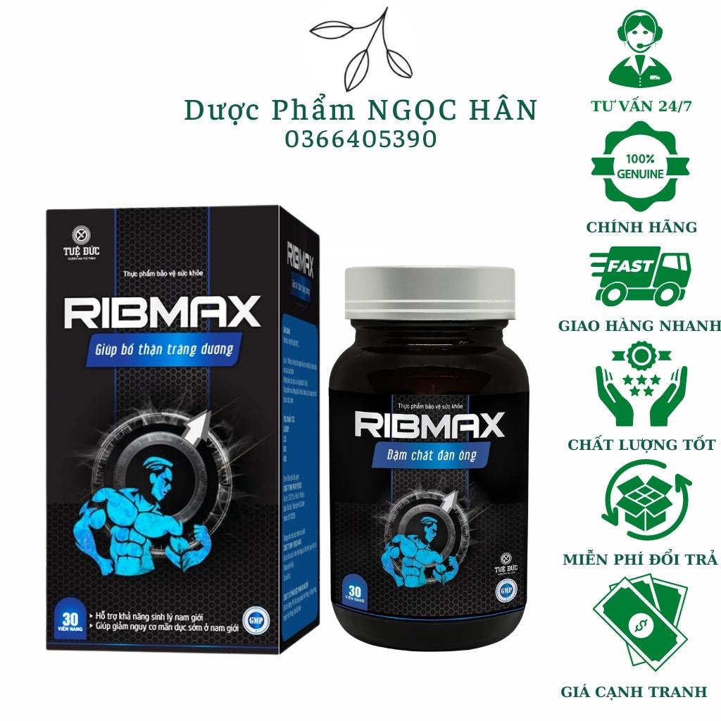 Viên Uống RibMax Đậm Chất Đàn Ông| Sinh Lực Vững Vàng, Tinh Thần Minh Mẫn| Lọ 30 Viên