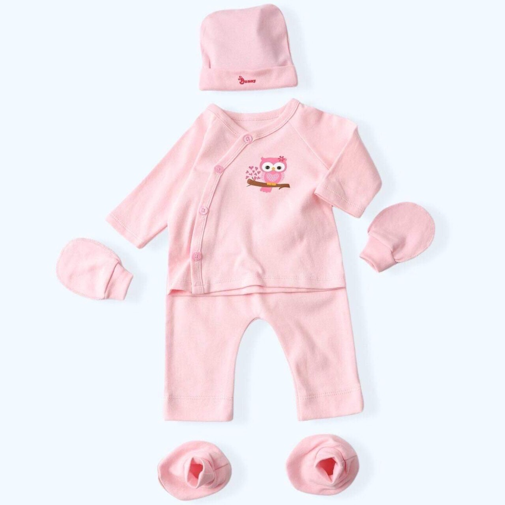 Bộ Sơ Sinh⚡️FREE SHIP⚡️Set Bộ Bunny Cho Bé Từ Sơ Sinh Đến 10Kg Không Kèm Mũ