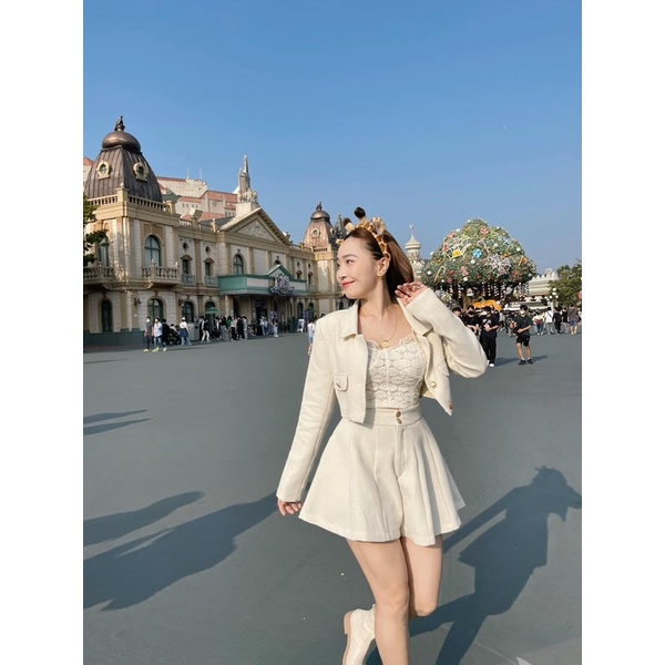 Sét Tay Dài Vest Quần Short