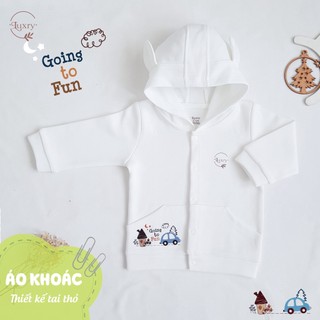 Áo khoác chống nắng cho bé Luxry họa tiết đáng yêu chất vải sợi tre pha cotton bảo vệ bé toàn diện