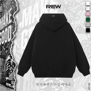 Áo hoodie local brand rew form rộng unisex dành cho cả nam và nữ mẫu rewer - ảnh sản phẩm 3