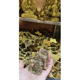 Tượng đôi kỳ lân mini bằng đồng phong thủy tài lộc