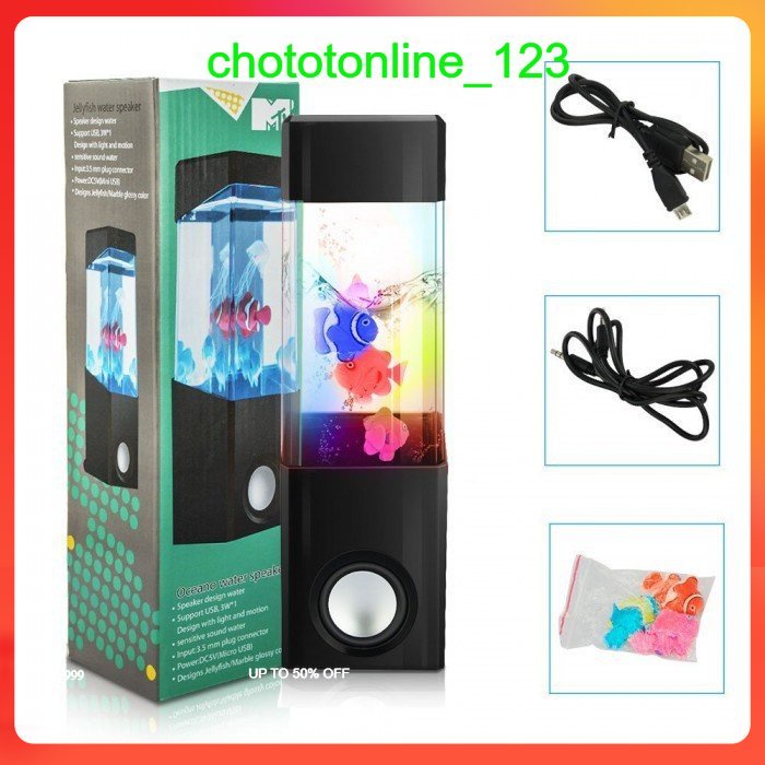 Loa Nhạc Nước Bluetooth 3d - Loa Nhạc Phun Nước 3d Đèn Led Nháy Nhảy Theo Nhạc