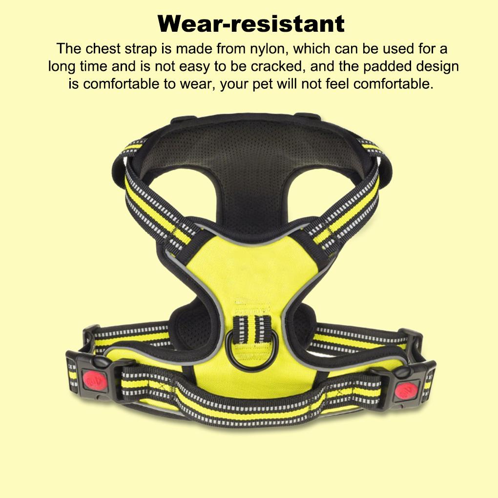 Đai Đeo Ngực Bằng Nylon Mềm Thoáng Khí Có Thể Điều Chỉnh Kèm Đệm Dành Cho Thú Cưng