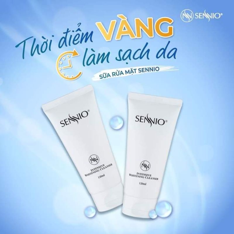 Sữa Rửa Mặt Hàn Quốc Làm Sáng Da SENNIO Tạo Bọt Dịu Nhẹ Tốt Cho Da Mụn SNO601